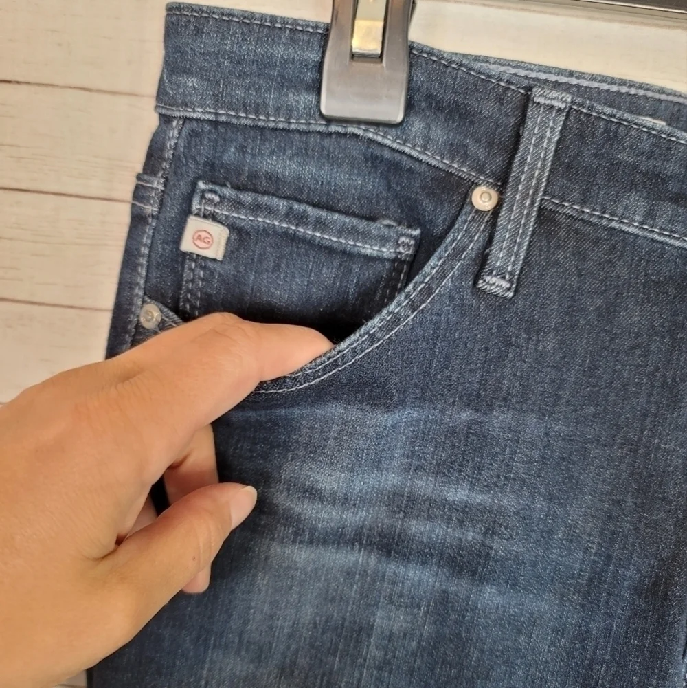AG ADRIANO GOLDSCHMIED THE LEGGING ANKLE DARK WASH, SZ 28